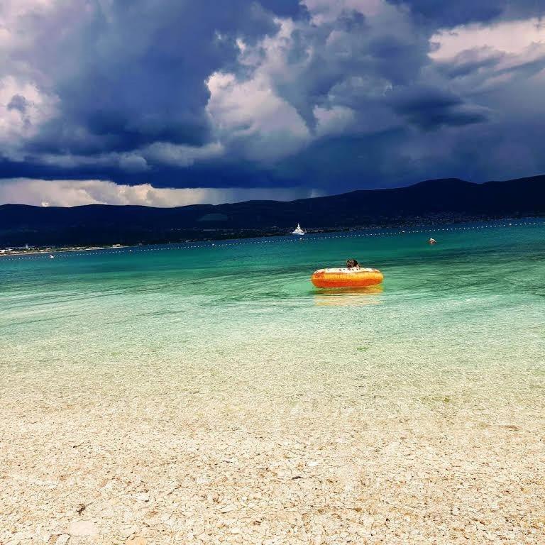 Ferienwohnung In Arbanija Mit Meerblick, Balkon, Klimaanlage, W-Lan 5137-1 Trogir Bagian luar foto